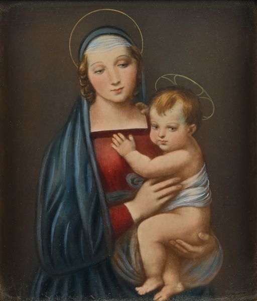 PITTORE DEL XIX SECOLO : Madonna con bambino  - Asta Disegni antichi - Associazione Nazionale - Case d'Asta italiane