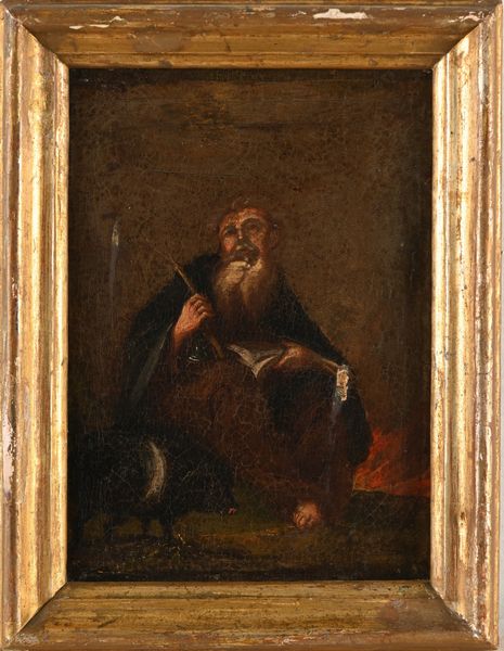 Scuola veneta del XVIII secolo : Santo in preghiera  - Asta Disegni antichi - Associazione Nazionale - Case d'Asta italiane