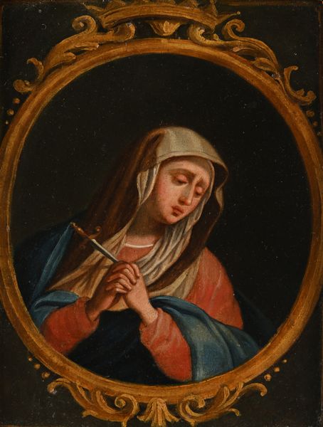 Scuola napoletana del XVIII secolo : Madonna  - Asta Disegni antichi - Associazione Nazionale - Case d'Asta italiane