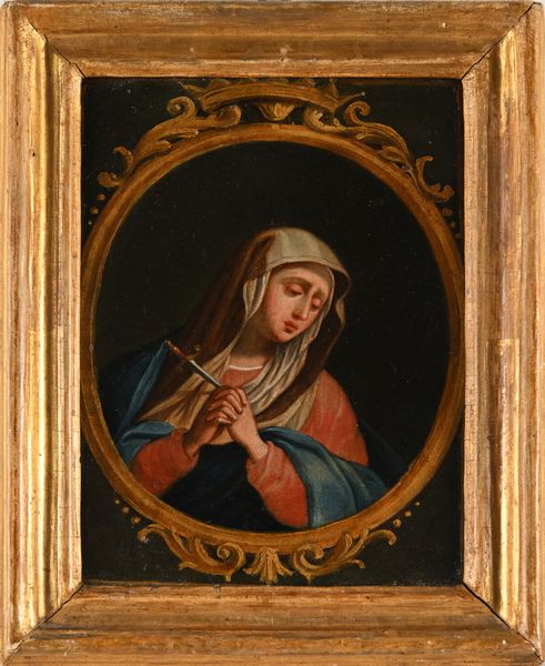 Scuola napoletana del XVIII secolo : Madonna  - Asta Disegni antichi - Associazione Nazionale - Case d'Asta italiane