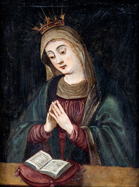 Scuola italiana del XVII secolo : Vergine orante  - Asta Disegni antichi - Associazione Nazionale - Case d'Asta italiane