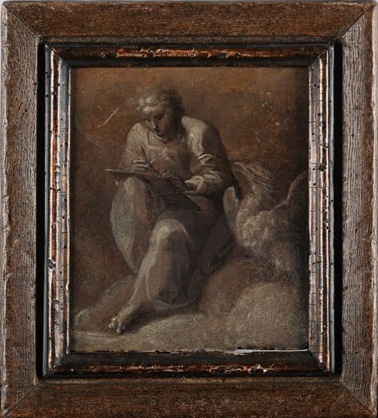 Scuola italiana del XVIII secolo : San Giovanni evangelista  - Asta Disegni antichi - Associazione Nazionale - Case d'Asta italiane
