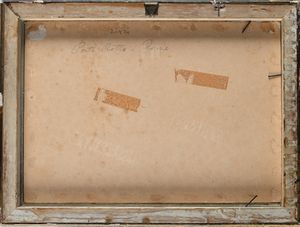 SCUOLA ROMANA DEL XIX SECOLO : Veduta di Roma con ponte Rotto  - Asta Disegni antichi - Associazione Nazionale - Case d'Asta italiane