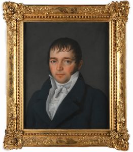 Joseph Petitot : a) Nobildonna con parure di corallo  b) Gentiluomo con cravatta bianca  - Asta Disegni antichi - Associazione Nazionale - Case d'Asta italiane