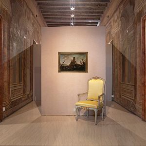 SCUOLA ROMANA DEL XVII SECOLO : Paesaggio con rovina  - Asta Disegni antichi - Associazione Nazionale - Case d'Asta italiane