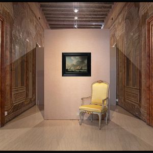 Willem van de Velde il Giovane, Ambito di : Marina con barche  - Asta Disegni antichi - Associazione Nazionale - Case d'Asta italiane