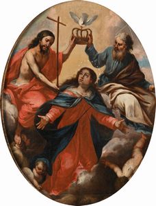 Bartolomeo Altomonte, Attribuito a - Incoronazione della Vergine