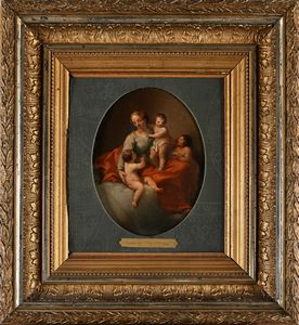 SCUOLA VENEZIANA DEL XVIII SECOLO : La Carit  - Asta Disegni antichi - Associazione Nazionale - Case d'Asta italiane