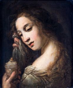 SCUOLA BOLOGNESE DEL XVIII SECOLO - Maddalena penitente