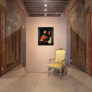 Scuola veneta del XVIII secolo : Cristo della moneta da Tiziano  - Asta Disegni antichi - Associazione Nazionale - Case d'Asta italiane