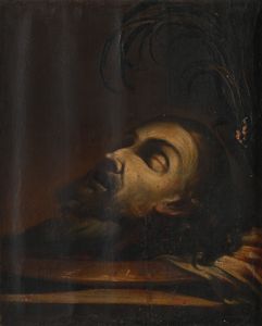 Scuola fiamminga del XVII secolo - Testa del Battista