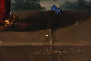 Anton Hartinger : Natura morta con camelie  - Asta Disegni antichi - Associazione Nazionale - Case d'Asta italiane