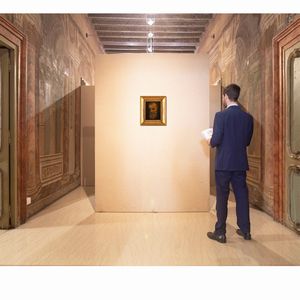 Scuola italiana del XIX secolo : Ritratto di uomo con barba  - Asta Disegni antichi - Associazione Nazionale - Case d'Asta italiane