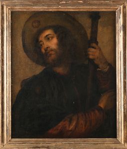 Scuola romana del XVIII secolo : San Giacomo  - Asta Disegni antichi - Associazione Nazionale - Case d'Asta italiane