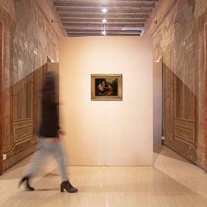 Scuola veneta del XIX secolo : Santa Martina con Madonna e Bambino  - Asta Disegni antichi - Associazione Nazionale - Case d'Asta italiane