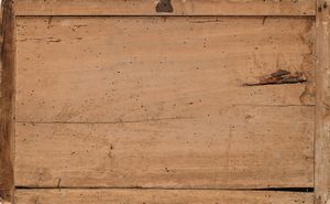 Scuola romana del XVIII secolo : Paesaggio inscritto tra grottesche  - Asta Disegni antichi - Associazione Nazionale - Case d'Asta italiane