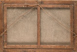 Scuola francese del XIX secolo : Corteggiamento sul lago  - Asta Disegni antichi - Associazione Nazionale - Case d'Asta italiane