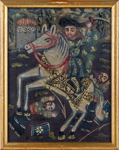 Tre dipinti angeli di Cutzco  - Asta Disegni antichi - Associazione Nazionale - Case d'Asta italiane