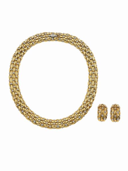 Pederzani. Demi-parure composta da girocollo ed orecchini  - Asta Fine Jewels - Associazione Nazionale - Case d'Asta italiane