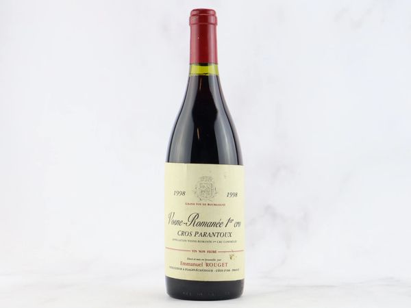 Vosne-Romanée Au Cros Parantoux Domaine Emmanuel Rouget 1998  - Asta ALCHIMIA - Vini Pregiati e da Collezione - Associazione Nazionale - Case d'Asta italiane