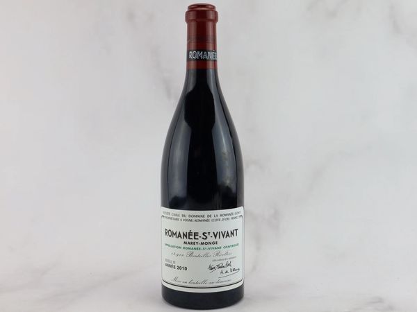 Roman&eacute;e Saint-Vivant Marey-Monge Domaine de la Roman&eacute;e Conti 2010  - Asta ALCHIMIA - Vini Pregiati e da Collezione - Associazione Nazionale - Case d'Asta italiane