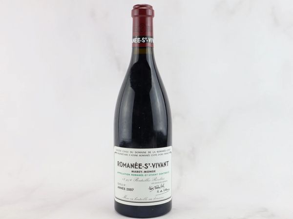 Roman&eacute;e Saint-Vivant Marey-Monge Domaine de la Roman&eacute;e Conti 2007  - Asta ALCHIMIA - Vini Pregiati e da Collezione - Associazione Nazionale - Case d'Asta italiane