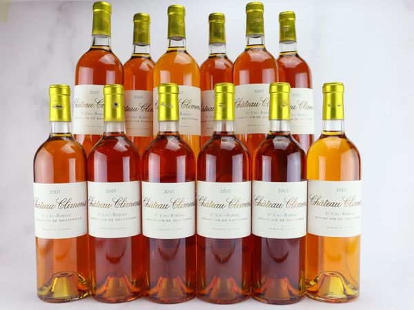 Ch&acirc;teau Climens 2007  - Asta ALCHIMIA - Vini Pregiati e da Collezione - Associazione Nazionale - Case d'Asta italiane