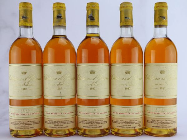 Ch&acirc;teau d&rsquo;Yquem 1987  - Asta ALCHIMIA - Vini Pregiati e da Collezione - Associazione Nazionale - Case d'Asta italiane