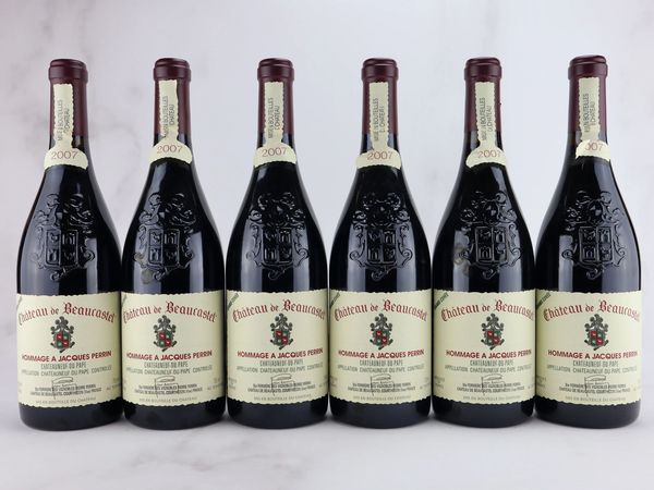 Ch&acirc;teuneuf-du-Pape Hommage a Jacques Perrin Ch&acirc;teau Beaucastel 2007  - Asta ALCHIMIA - Vini Pregiati e da Collezione - Associazione Nazionale - Case d'Asta italiane