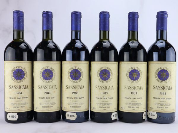 Sassicaia Tenuta San Guido 1983  - Asta ALCHIMIA - Vini Pregiati e da Collezione - Associazione Nazionale - Case d'Asta italiane