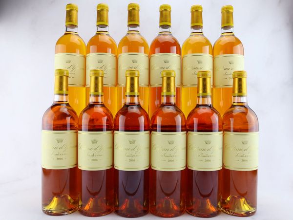 Ch&acirc;teau d&rsquo;Yquem 2006  - Asta ALCHIMIA - Vini Pregiati e da Collezione - Associazione Nazionale - Case d'Asta italiane