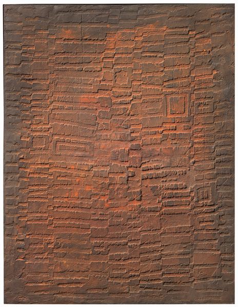 Domenico Gnoli : Astratto marrone  - Asta Arte Contemporanea - Associazione Nazionale - Case d'Asta italiane