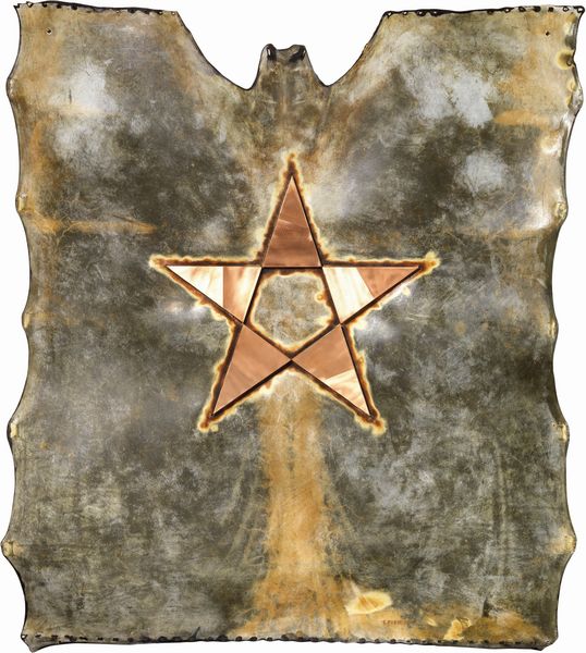 Gilberto Zorio : Stella calda su pergamena  - Asta Arte Contemporanea - Associazione Nazionale - Case d'Asta italiane