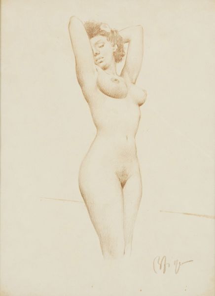 Nicola Firpo : Nudo di donna  - Asta Dipinti del XIX e XX secolo - Associazione Nazionale - Case d'Asta italiane