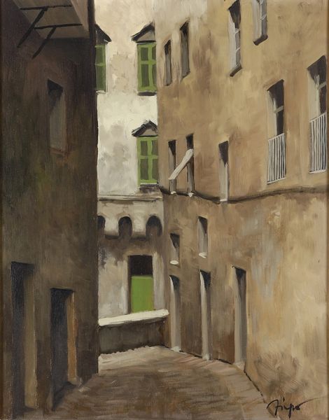 Nicola Firpo : Genova, Vico dell'orto  - Asta Dipinti del XIX e XX secolo - Associazione Nazionale - Case d'Asta italiane