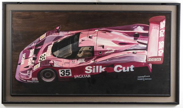 Igor Sadovy (1963) Automobili Jaguar  - Asta Dipinti del XIX e XX secolo - Associazione Nazionale - Case d'Asta italiane