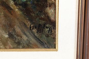 Eso Peluzzi : La strada  - Asta Dipinti del XIX e XX secolo - Associazione Nazionale - Case d'Asta italiane