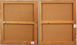 Farpi Vignoli : Due vedute di Genova  - Asta Dipinti del XIX e XX secolo - Associazione Nazionale - Case d'Asta italiane