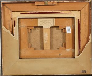 Luigi Bertelli : Studio sul Savena  - Asta Dipinti del XIX e XX secolo - Associazione Nazionale - Case d'Asta italiane