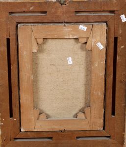 Scuola francese del XIX secolo Interno di stalla  - Asta Dipinti del XIX e XX secolo - Associazione Nazionale - Case d'Asta italiane