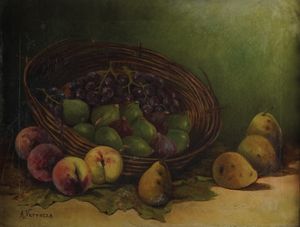 Angelo Vernazza - Cesto con frutta