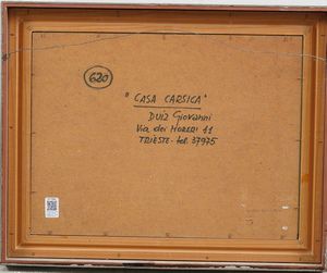 Giovanni Duiz : Casa carsica  - Asta Dipinti del XIX e XX secolo - Associazione Nazionale - Case d'Asta italiane