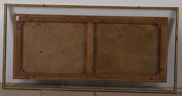 Scuola del XVIII secolo Paesaggio fluviale con architetture e figure  - Asta Dipinti antichi  - Associazione Nazionale - Case d'Asta italiane