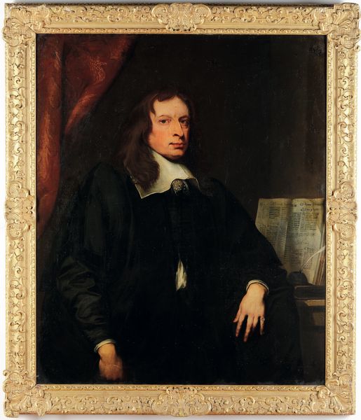 Scuola inglese del XVIII secolo Ritratto di gentiluomo nello studio  - Asta Dipinti antichi  - Associazione Nazionale - Case d'Asta italiane