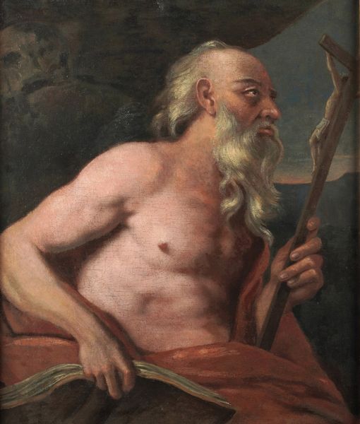 Scuola del XVII secolo San Girolamo  - Asta Dipinti antichi  - Associazione Nazionale - Case d'Asta italiane