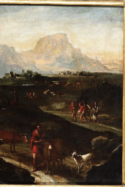 Scuola genovese del XVIII secolo Paesaggio con pastori e armenti  - Asta Dipinti antichi  - Associazione Nazionale - Case d'Asta italiane