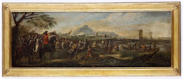 Pietro Graziani : Il riposo delle truppe  - Asta Dipinti antichi  - Associazione Nazionale - Case d'Asta italiane