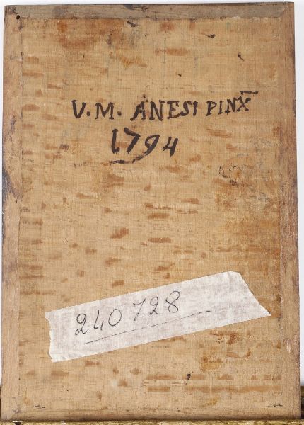 Scuola del XVIII secolo Veduta costiera con pescatori e imbarcazione  - Asta Dipinti antichi  - Associazione Nazionale - Case d'Asta italiane