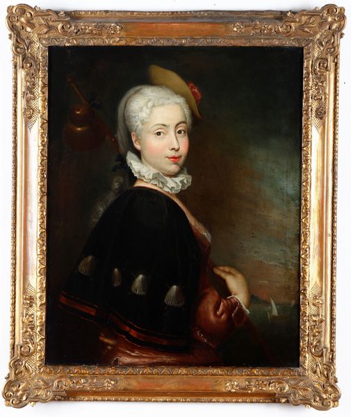 Scuola francese del XVIII secolo Ritratto di gentildonna in veste di pellegrina  - Asta Dipinti antichi  - Associazione Nazionale - Case d'Asta italiane