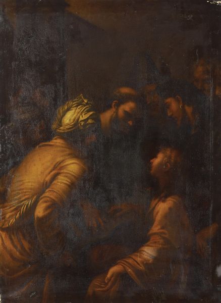 Scuola del XVIII secolo Miracolo di un santo francescano  - Asta Dipinti antichi  - Associazione Nazionale - Case d'Asta italiane